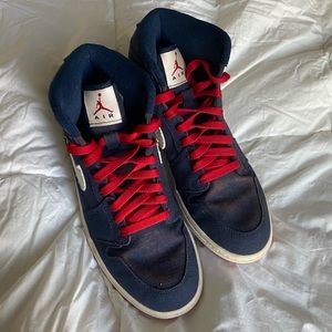 Air Jordan Blue Canvas Shoes Men’s Size 10